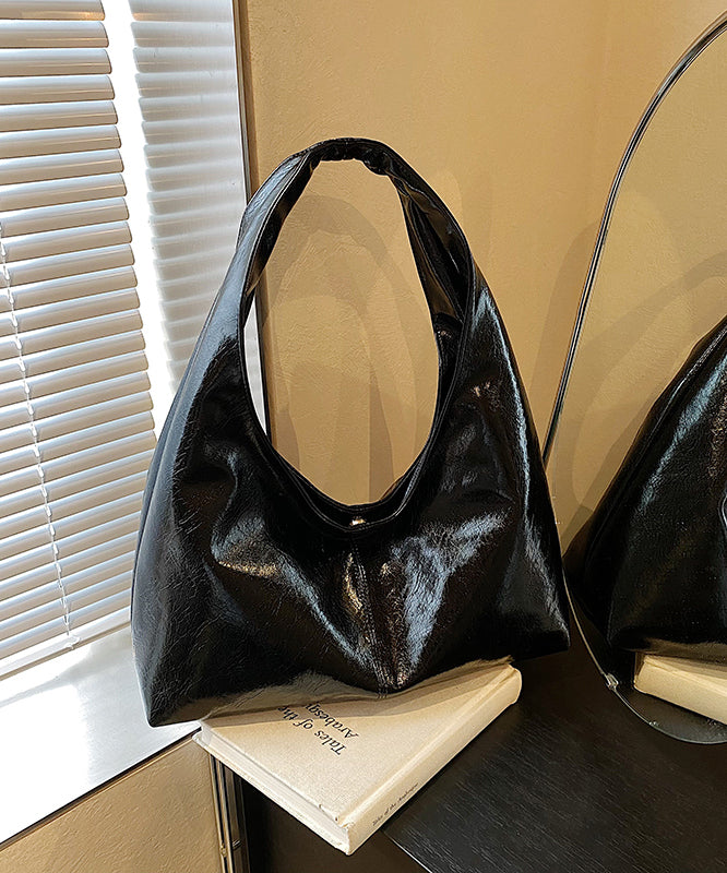 Simple Yellow Large Capacity Faux Leather Shoulder Bag