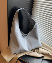 Simple Yellow Large Capacity Faux Leather Shoulder Bag