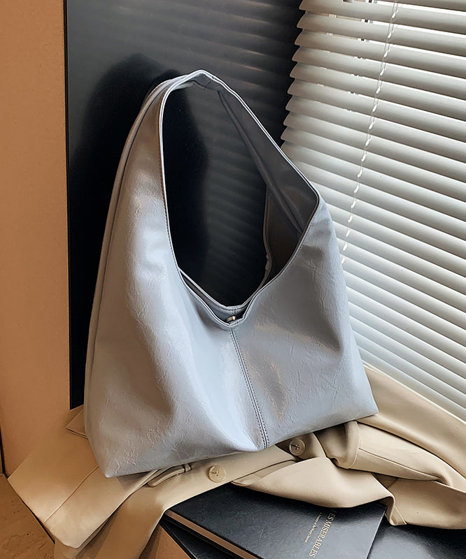 Simple Yellow Large Capacity Faux Leather Shoulder Bag