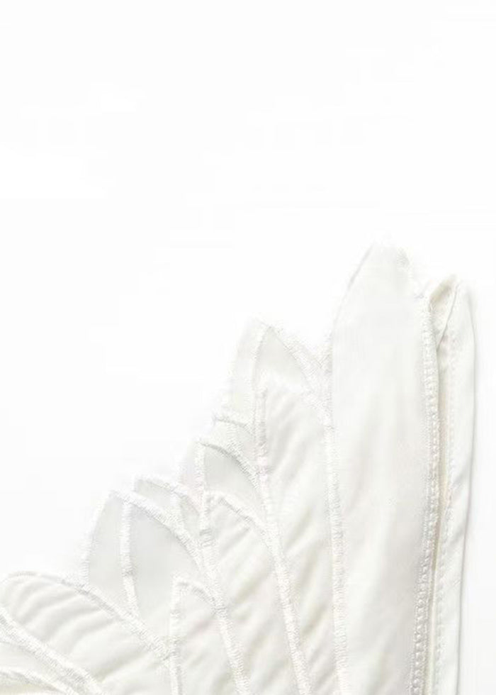 Slim Fit White Original Design Cotton Tank V Neck Sleeveless