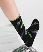 Street Trendy Print Cotton Crew Socks