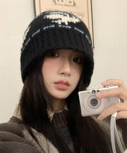 Style Black Thick Warm Knit Bonnie Hat
