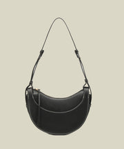 Style Brown Solid Durable Versatile Faux Leather Saddle Bag