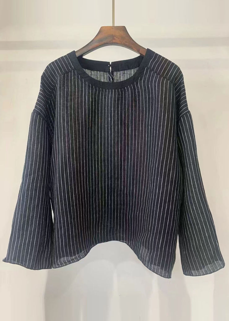 Style White Dot Oversized Cotton Blouse Tops Fall