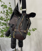 Stylish Army Green Pony Shape Faux Leather Cross-body