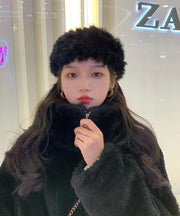 Stylish Beige Thick Warm Faux Fur Bonnie Hat