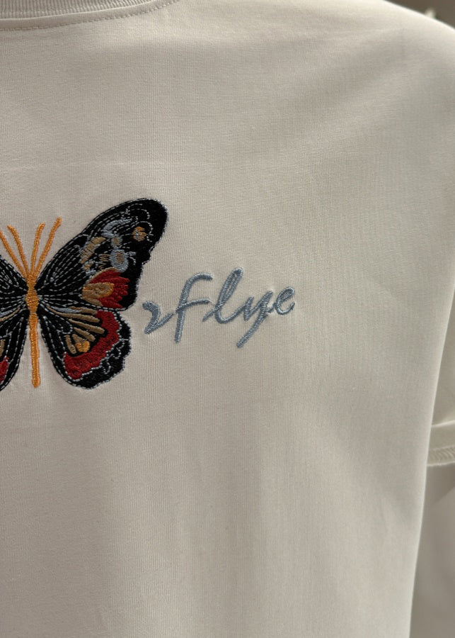 Stylish Black O-Neck Embroideried Mens T Shirt Summer