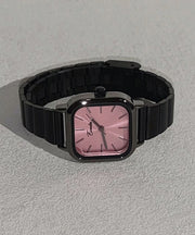 Stylish Blue Stainless Steel Square Waterproof Watches