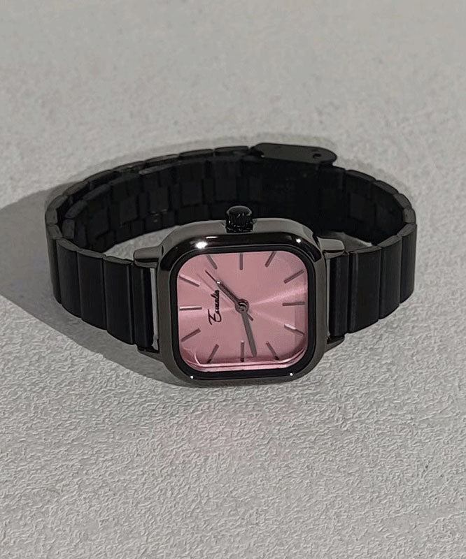 Stylish Blue Stainless Steel Square Waterproof Watches