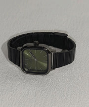 Stylish Blue Stainless Steel Square Waterproof Watches
