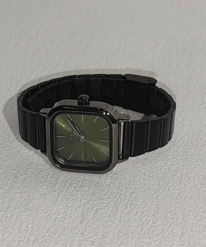 Stylish Blue Stainless Steel Square Waterproof Watches