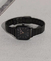 Stylish Blue Stainless Steel Square Waterproof Watches