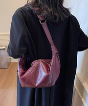 Stylish Brown Solid Durable Faux Leather Versatile Women Handbags