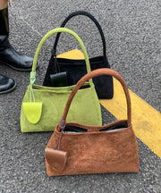 Stylish Brown Suede Durable Shoulder Bag
