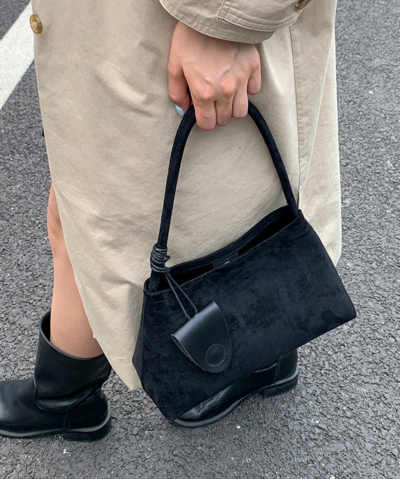Stylish Brown Suede Durable Shoulder Bag