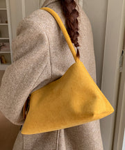 Stylish Brown Suede Durable Shoulder Bag