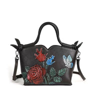 Stylish Coffee Calf Leather Embossed Tote Bag
