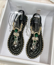 Stylish Comfy Apricot Flip Flops Splicing Zircon