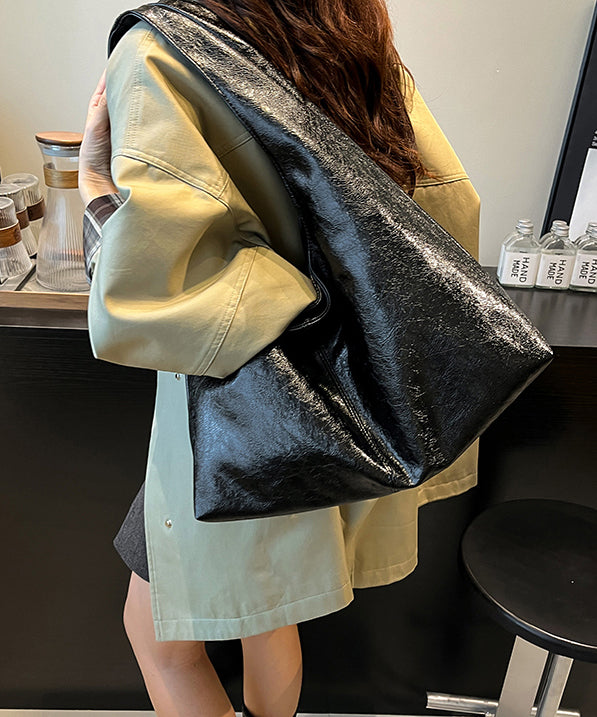 Stylish Mulberry Large Capacity Faux Leather Shoulder Bag