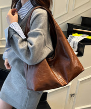 Stylish Mulberry Large Capacity Faux Leather Shoulder Bag