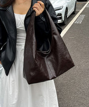 Stylish Mulberry Large Capacity Faux Leather Shoulder Bag