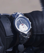 Stylish Orange Stainless Steel Quartz Movement Noctilucent Watches