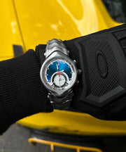 Stylish Orange Stainless Steel Quartz Movement Noctilucent Watches