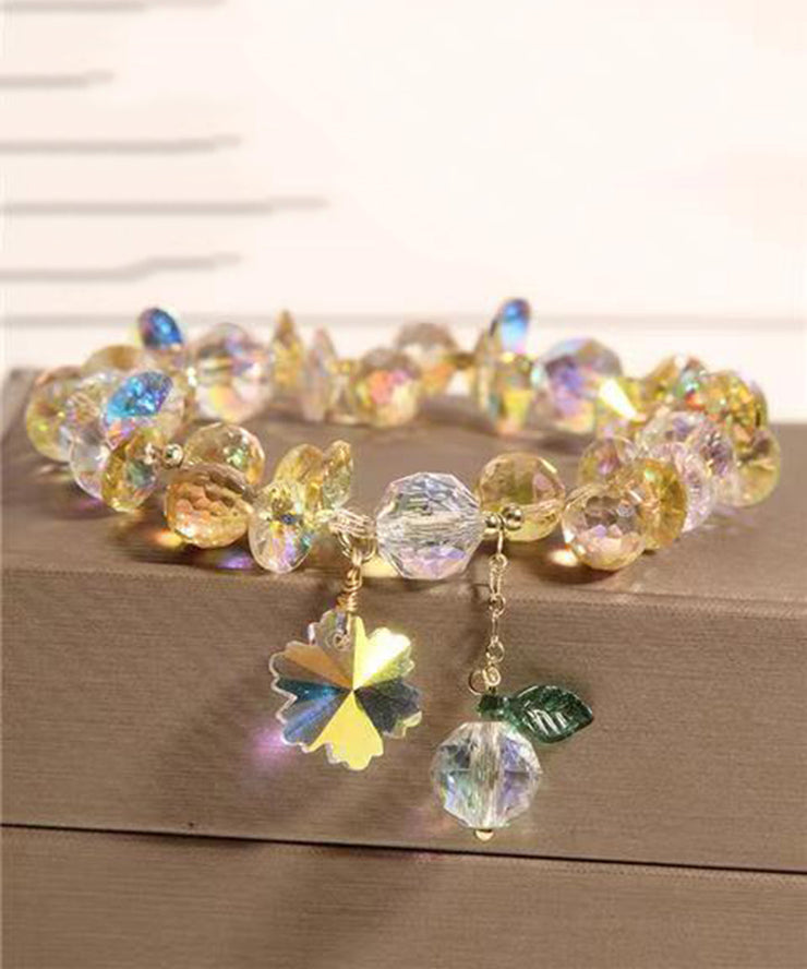 Stylish Purple Alloy Crystal Bracelet Charm Bracelet