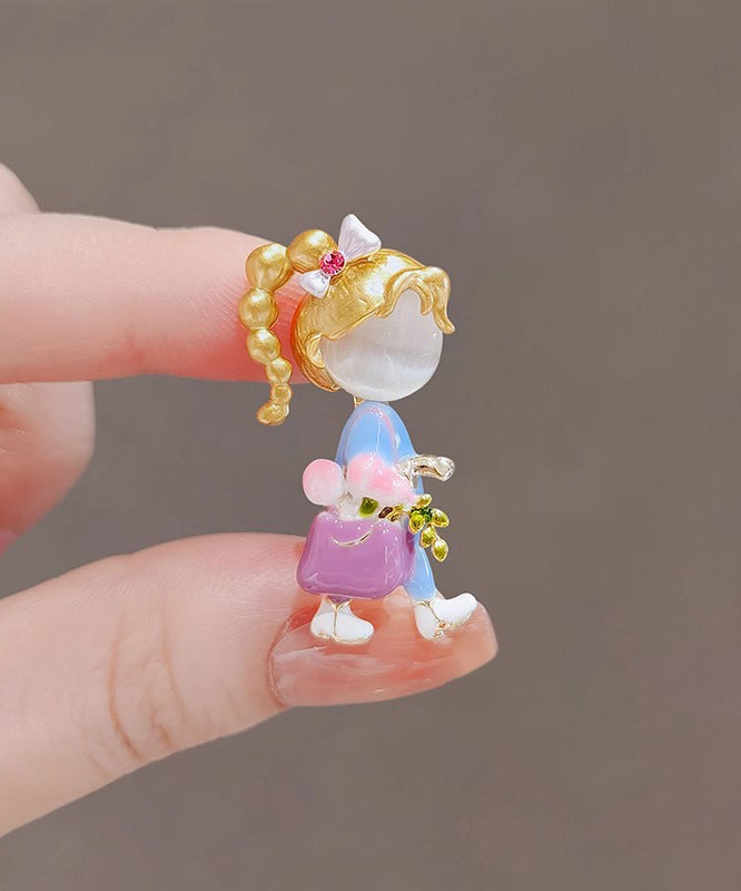 Stylish Rainbow Alloy Cat&