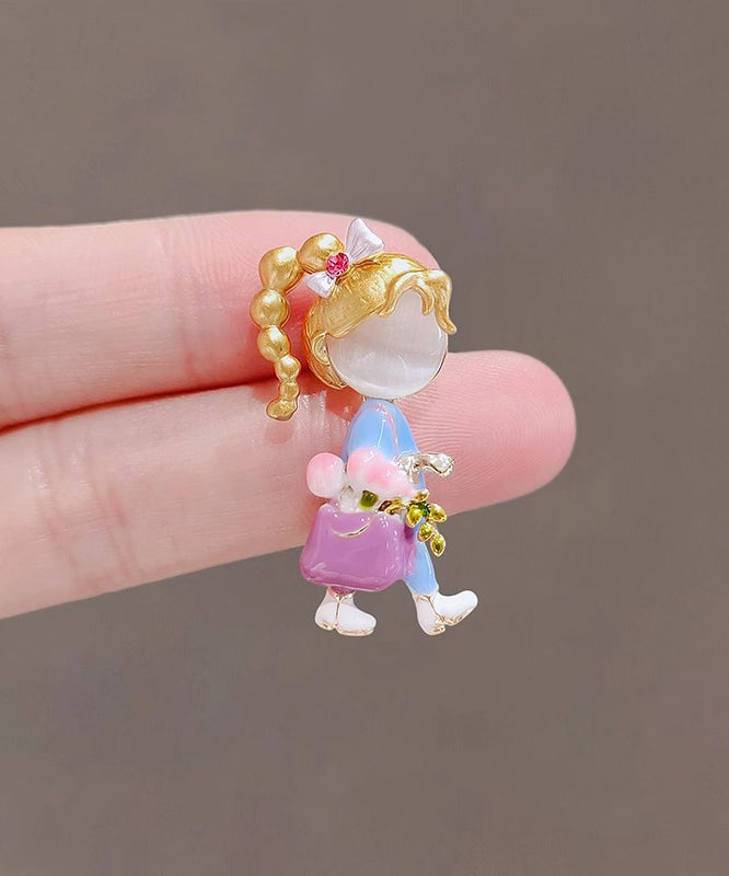 Stylish Rainbow Alloy Cat&
