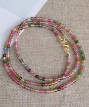 Stylish Rainbow Beading Graduated Bead Necklace
