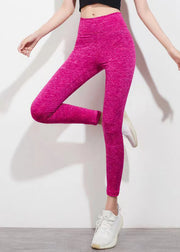 Stylish Rose Tummy Control Capri Workout Leggings
