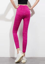 Stylish Rose Tummy Control Capri Workout Leggings