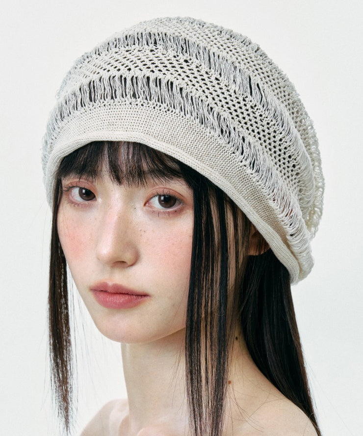 Summer Japanese Hollow Breathable Knitted Boonie Hat
