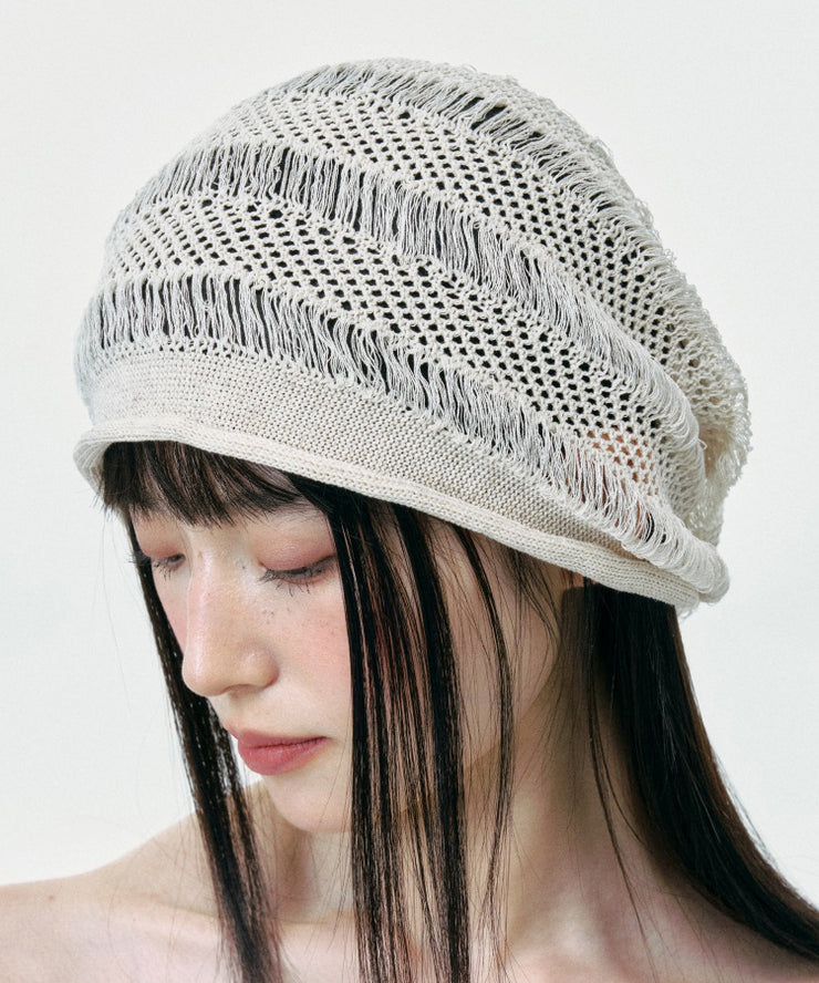 Summer Japanese Hollow Breathable Knitted Boonie Hat