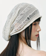 Summer Japanese Hollow Breathable Knitted Boonie Hat