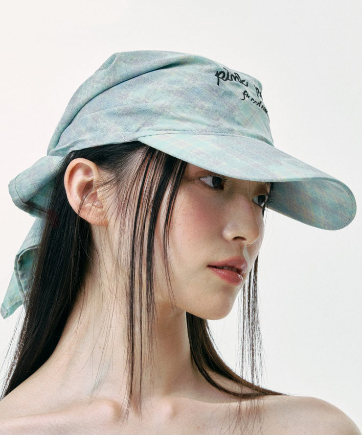 Summer Mint Green Headscarf Baseball Cap Hat
