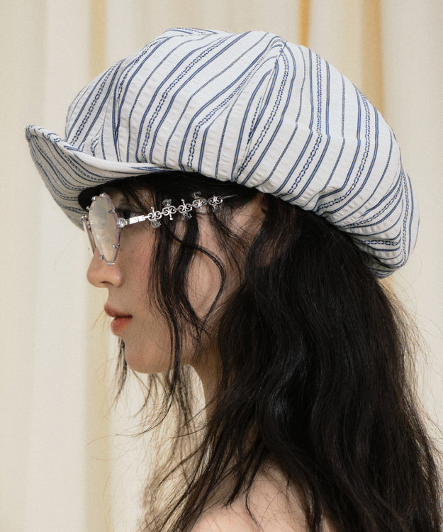 Summer Thin Japanese Fashion Striped Breton Hat