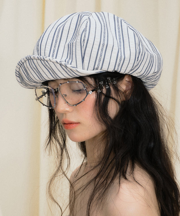 Summer Thin Japanese Fashion Striped Breton Hat