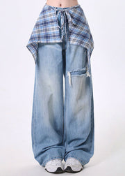 Trendy High Street Detachable Skirt Design Wide Leg Pants Spring