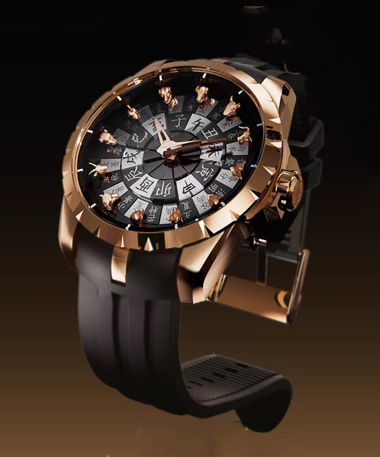 Unique Gold Stainless Steel Quartz Movement Watches