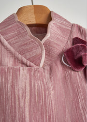 Unique Rose Floral Decorated Silk Velour Vests Fall