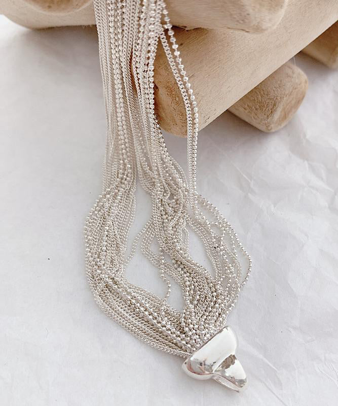 Unique Silk 925 Silver Chain Chain Bracelet