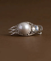 Unique Silk Alloy Zircon Pearl Crystal Hairpin