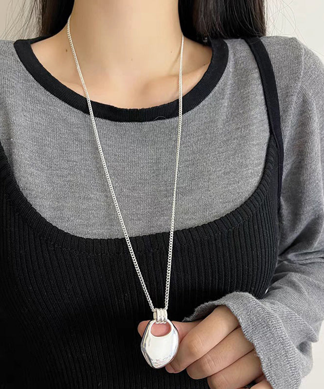Unique Silk Copper Bag Sweater Pendant Necklace