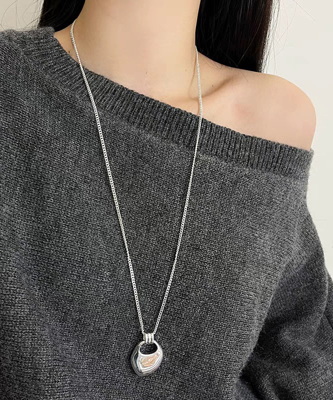 Unique Silk Copper Bag Sweater Pendant Necklace