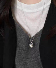 Unique Silk Copper Bag Sweater Pendant Necklace