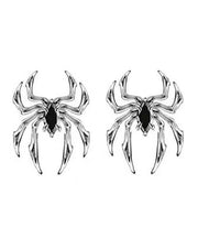 Unique Silk Copper Overgild Spider Stud Earrings