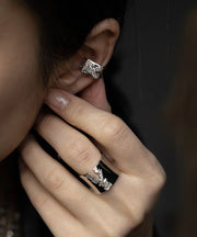 Unique Silk Copper Overgild Zircon Tassel Drop Earrings
