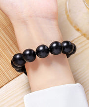 Vintage Black Sandalwood Hollow Out Quartz Movement Watches